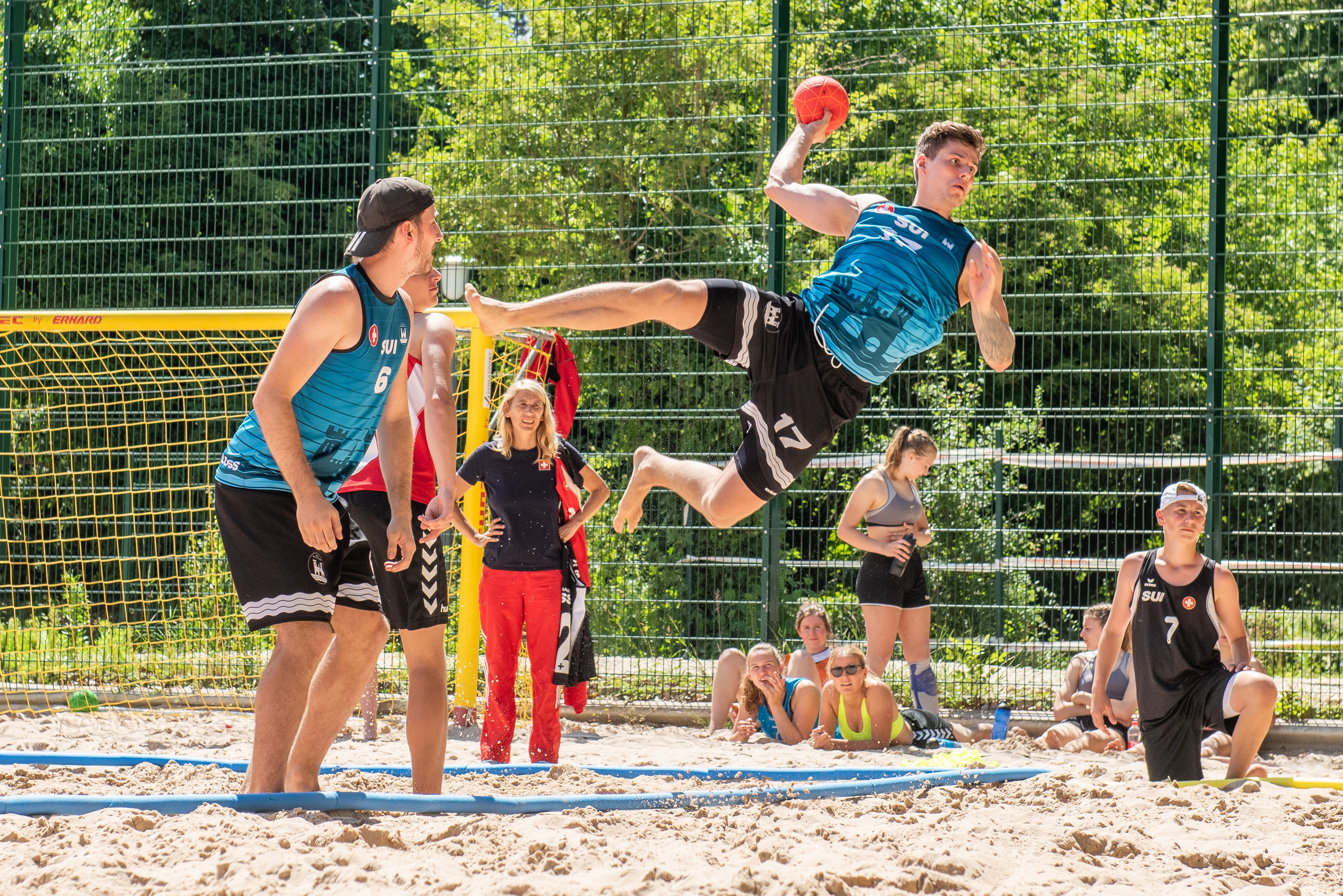 Beachhandball Schweizermeisterschft in Basel