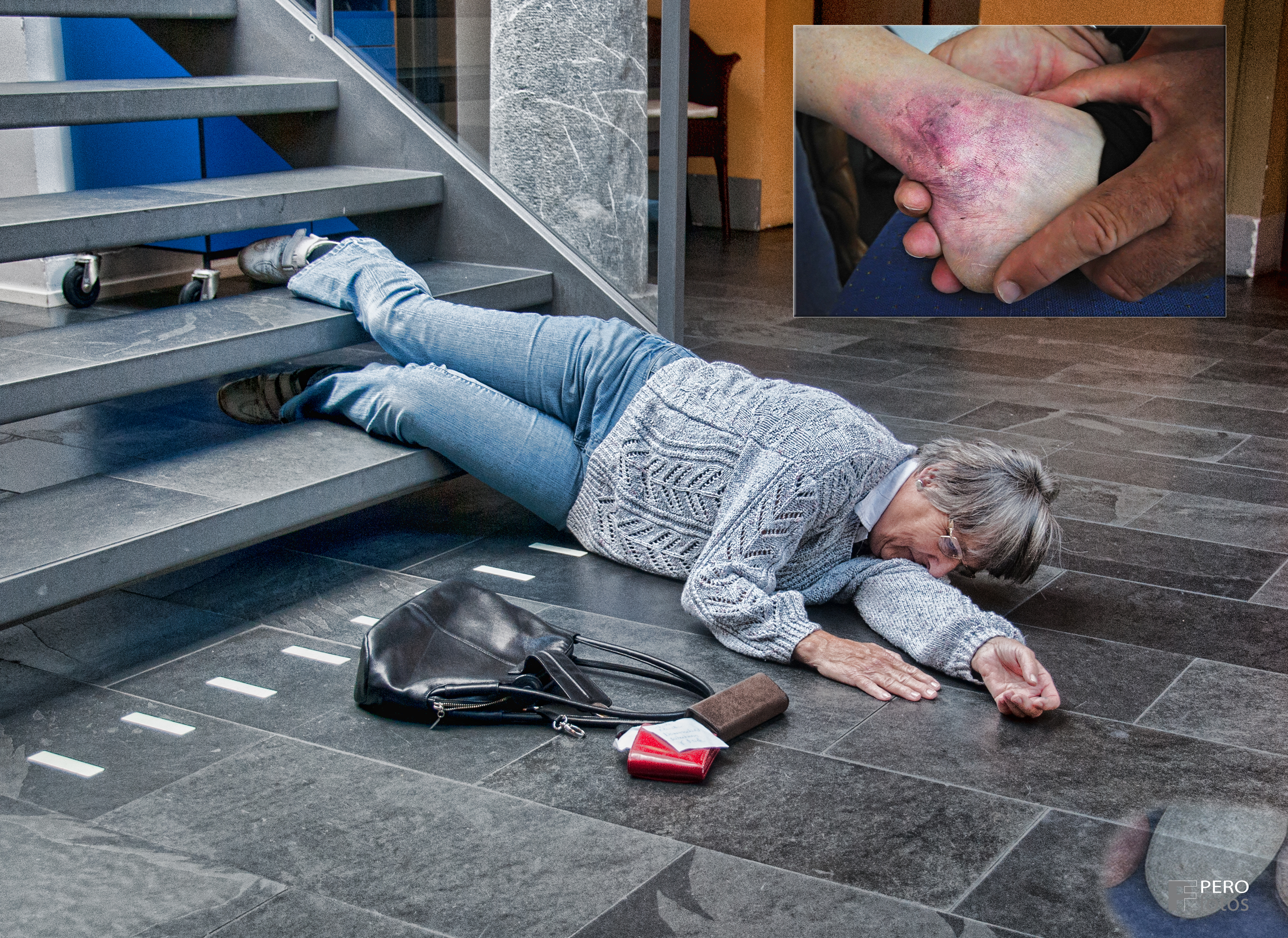 Unfallbild für Doku (gestellt)